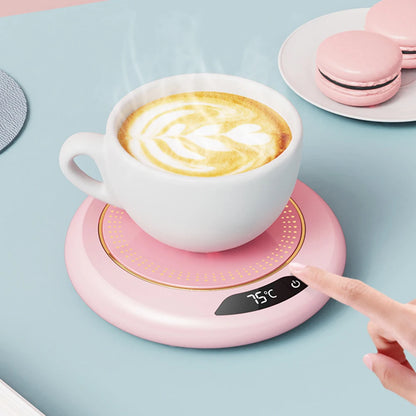 USB Cup Warmer Coffee Mug Heating Coaster 3 Temperature Setting Thermostatic Hot Plate Milk Tea Water Heating Pad Cup Heater 