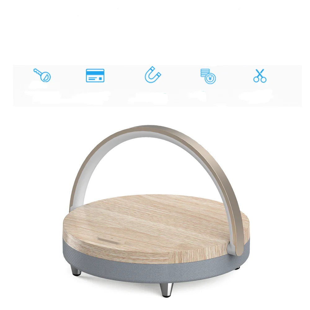 S21 Pro Bluetooth Lautsprecher Holz Drahtlose Ladegeräte LED Lampe 15W High Power Schnelle