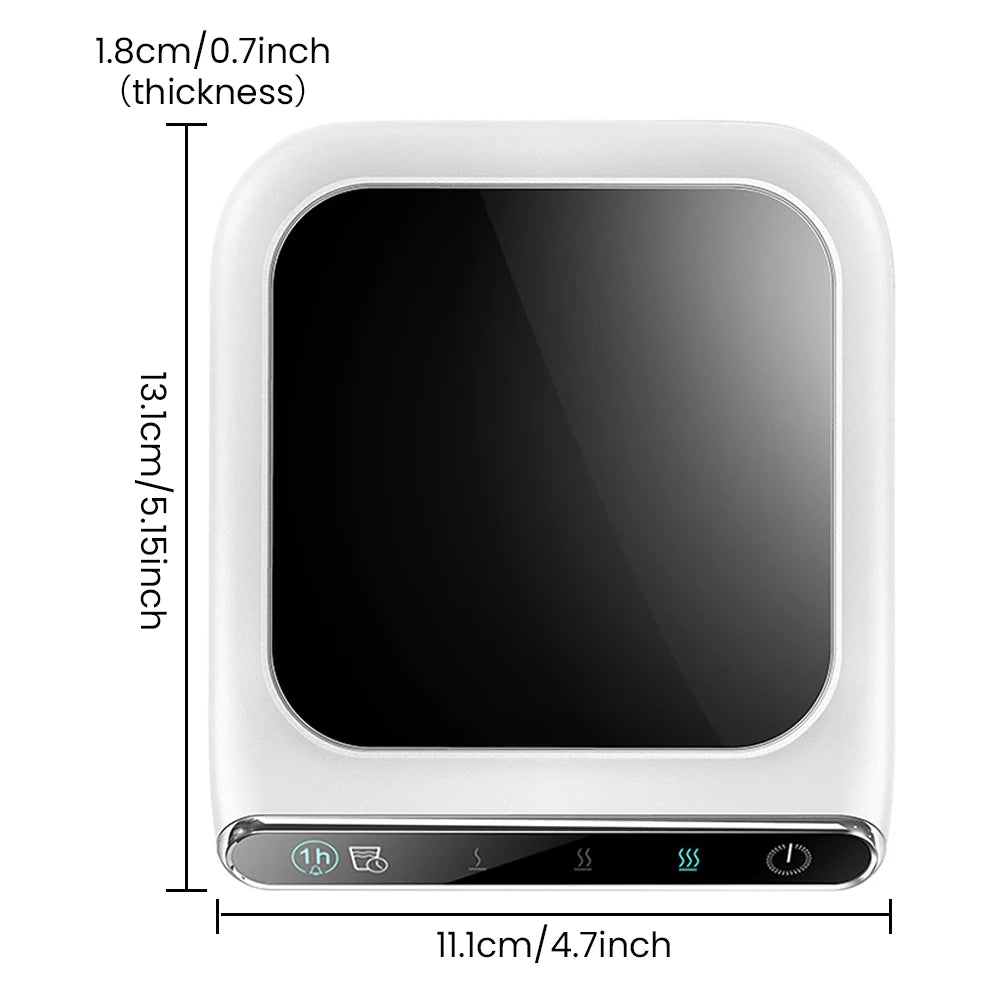 Taşınabilir Elektrikli Sıcak Plaka Bardak Isıtıcı Kupa Isıtıcı Sıcak Çay Makineleri 5 Vitesli Isıtıcı Bardak Altlığı Mini İndüksiyonlu Ocak Isıtma Pedi
