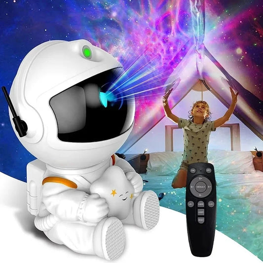 Galaxy Star Projector LED Night Light Starry Sky Astronaut Porjectors Lamp For Decoration Bedroom Home Decorative 