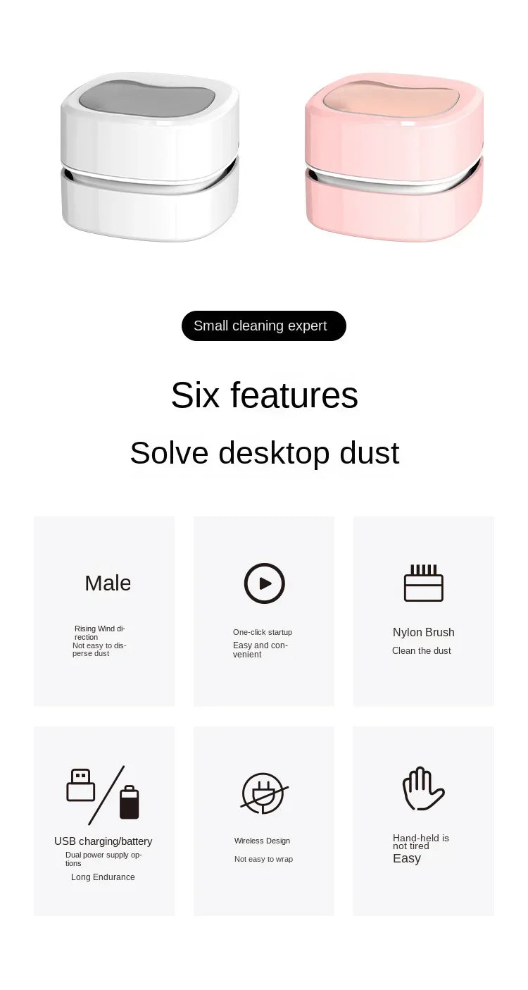 Masaüstü Elektrikli Süpürge Kablosuz El Tipi Mini Temizleyici Klavye Silgisi Kül Elektrikli Elektrikli Süpürge Çapraz Sınır 